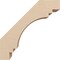 Ekena Millwork 3-inch W x 8-inch D x 8-inch H Pescadero Rough Cedar Woodgrain TimberThane Knee Brace, Primed BRCUR03X08X08PECRCPR - alternate 6